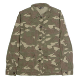 H&M DIVIDED Womens Military Jacket Green Camouflage UK 8