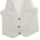 GAP Womens Blazer Waistcoat Grey Striped S
