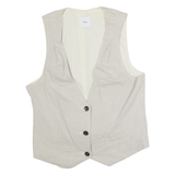 GAP Womens Blazer Waistcoat Grey Striped S