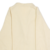 Womens Blazer Jacket Beige Linen 90s UK 12