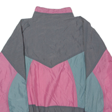 FREESTYLE BEACHWEAR Womens Shell Jacket Black 80s Colourblock XL