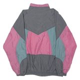 FREESTYLE BEACHWEAR Womens Shell Jacket Black 80s Colourblock XL