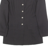 TOGETHER Womens Blazer Jacket Black 80s UK 8