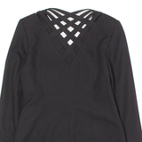 TOGETHER Womens Blazer Jacket Black 80s UK 8