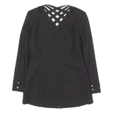 TOGETHER Womens Blazer Jacket Black 80s UK 8