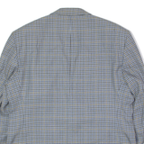 SCHILD Mens Blazer Jacket Blue Wool 90s Check L