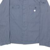 BZS Swiss Mens Workwear Jacket Blue Twill 90s M