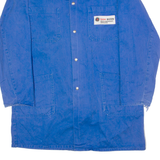 LUTTEURS SAH Bern Swiss Workwear Mens Chore Coat Blue Twill 90s L