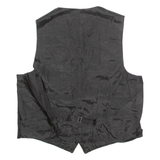 Mens Blazer Waistcoat Silver Floral L