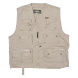 SAFETY Utility Mens Gilet Beige Twill XL