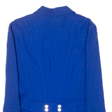 Womens Blazer Jacket Blue 80s S