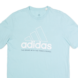 ADIDAS Mens T-Shirt Blue S