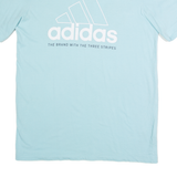ADIDAS Mens T-Shirt Blue S