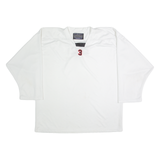 BEASTER Mens Jersey White Long Sleeve USA V-Neck XL