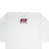 BEASTER Mens Jersey White Long Sleeve USA V-Neck XL
