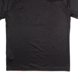 NIKE Mens Football Shirt Jersey Black V-Neck M