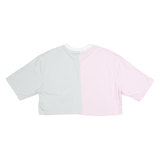 ADIDAS Crop Womens T-Shirt Grey UK 8