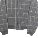 BOUNDARY WATERS Mens Lumberjack Jacket Grey Wool Check M