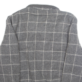 BOUNDARY WATERS Mens Lumberjack Jacket Grey Wool Check M