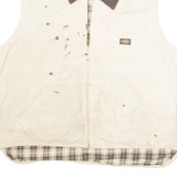 DICKIES Mens Gilet Beige 2XL