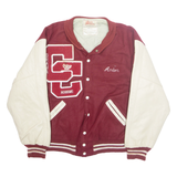 RIPON ATHLETIC Mens Varsity Jacket Red USA L