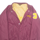 PLA-JAC Mens Varsity Jacket Red Nylon USA M