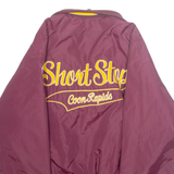 PLA-JAC Mens Varsity Jacket Red Nylon USA M