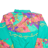 OLYMPIC EXPOSURE Womens Shell Jacket Green Nylon Floral L