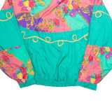OLYMPIC EXPOSURE Womens Shell Jacket Green Nylon Floral L