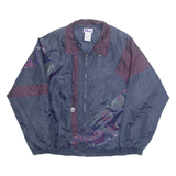 ATHLETECH Mens Track Jacket Blue Nylon Floral M