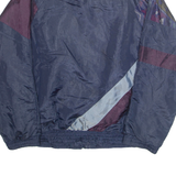 ATHLETECH Mens Track Jacket Blue Nylon Floral M