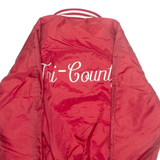 DEERFOOT Mens Varsity Jacket Red USA L