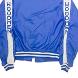 PLA-JAC Mens Varsity Jacket Blue Nylon XL