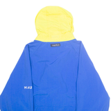 NAUTICA Mesh Lined Mens Rain Jacket Blue Nylon Hooded S