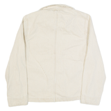 LEVI'S BIG E Womens Denim Jacket Cream Striped XS