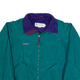 COLUMBIA Fleece Lined Mens Bomber Jacket Green 90s XL