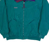 COLUMBIA Fleece Lined Mens Bomber Jacket Green 90s XL