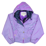 OBERMEYER Womens Ski Jacket Purple 90s Hooded S