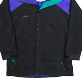 COLUMBIA Mens Rain Jacket Black Hooded XL