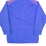 MAKER Mens Ski Jacket Blue 90s Hooded M