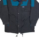 WHITE SIERRA Mens Rain Jacket Black 90s Hooded S