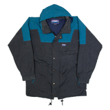 WHITE SIERRA Mens Rain Jacket Black 90s Hooded S