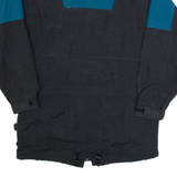 WHITE SIERRA Mens Rain Jacket Black 90s Hooded S