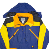 SLALOM SPORTS Womens Pullover Jacket Blue 90s Hooded L