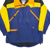 SLALOM SPORTS Womens Pullover Jacket Blue 90s Hooded L