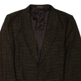Mens Blazer Jacket Brown Wool XL