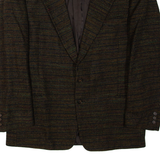 Mens Blazer Jacket Brown Wool XL