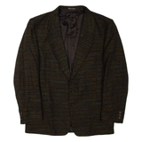 Mens Blazer Jacket Brown Wool XL