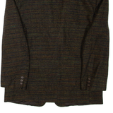 Mens Blazer Jacket Brown Wool XL