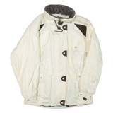 Womens Jacket White Nylon UK 14